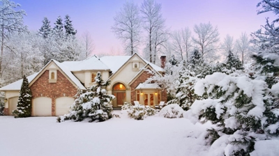 Snowy Garage Door Photo